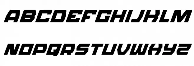 Olympic Carrier Super-Italic 字体 小写