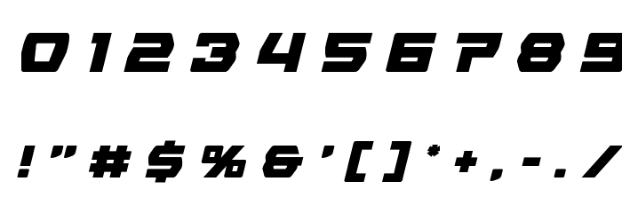 Olympic Carrier Title Italic Font OTHER CHARS