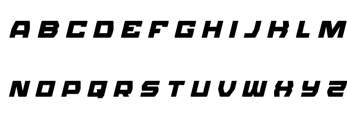 Olympic Carrier Title Italic Font LOWERCASE