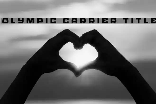 Olympic Carrier Title Font examples