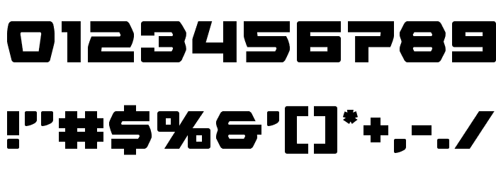 Olympic Carrier Font OTHER CHARS