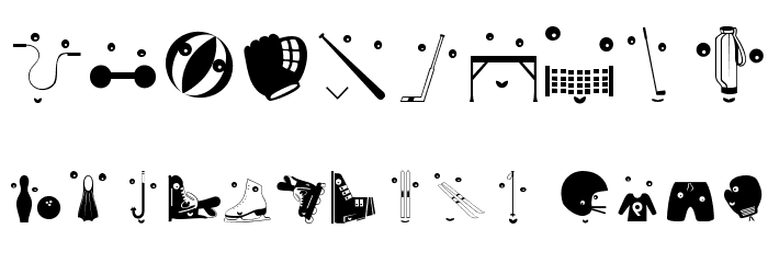 OlympicToys Font OTHER CHARS