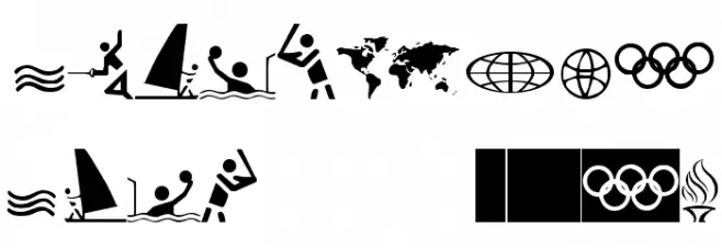 Olympicons Regular Font OTHER CHARS
