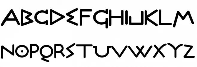Olympus Bold Schriftart Groß