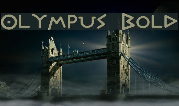 Olympus Bold Font examples