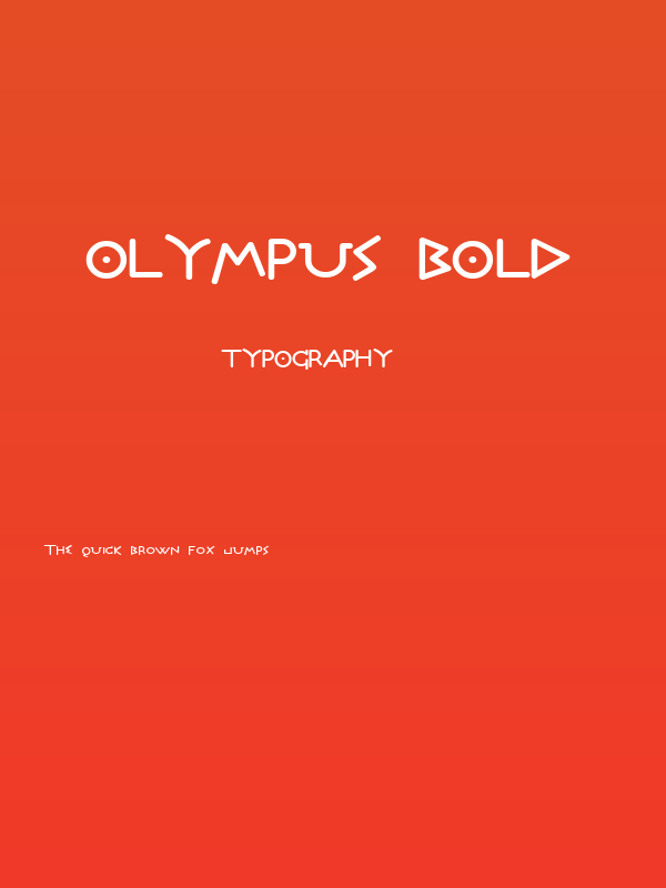 Olympus Bold Poster