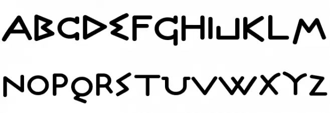 Olympus Bold फ़ॉन्ट लोअरकेस