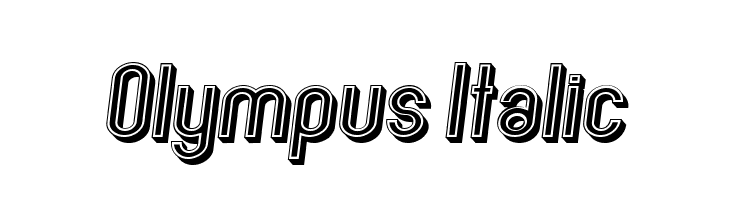 Olympus Italic  नि: शुल्क फ़ॉन्ट्स डाउनलोड