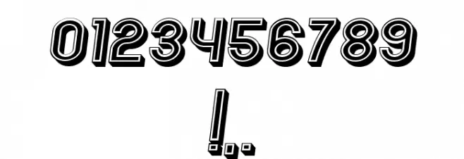 Olympus Italic Font OTHER CHARS