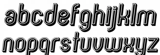 Olympus Italic フォント 小文字