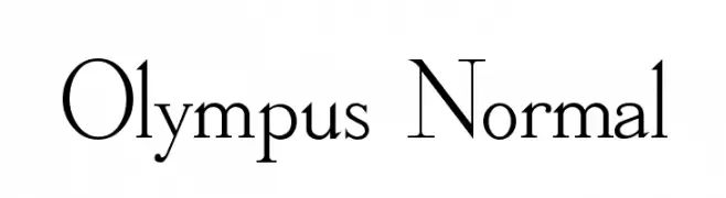Olympus  Normal  Frei Schriftart Herunterladen