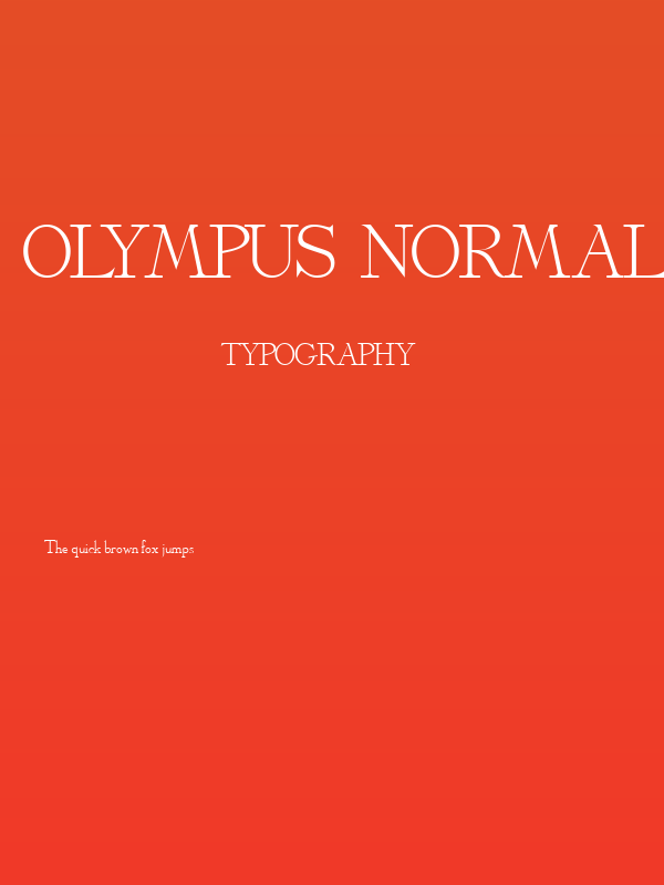 Olympus  Normal Poster