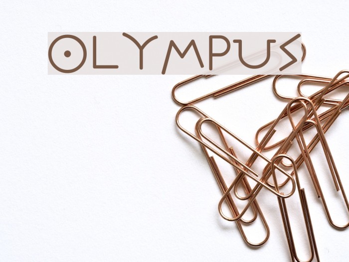 Olympus Font examples