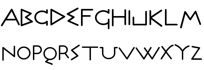 Olympus Font LOWERCASE