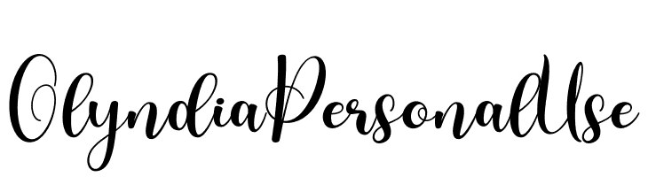 Olyndia Personal Use  Frei Schriftart Herunterladen