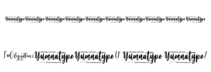 Olyndia Personal Use Font OTHER CHARS
