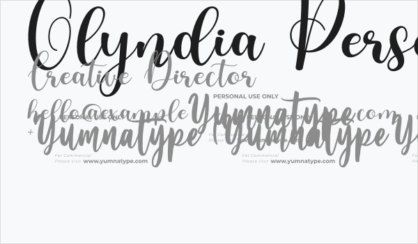 Olyndia Personal Use Business Card