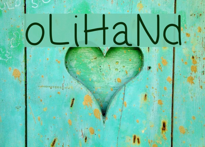 oLiHaNd Font examples