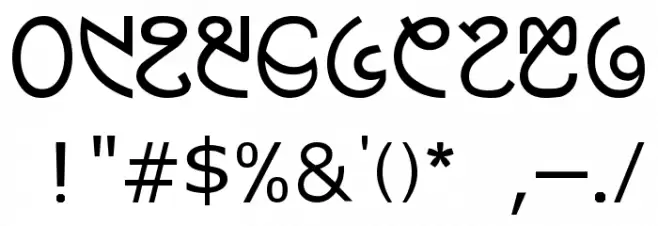 ol_ciki_regular Font OTHER CHARS