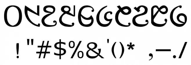 ol_ciki_royal Font OTHER CHARS