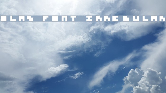 olas font irregular Example 1