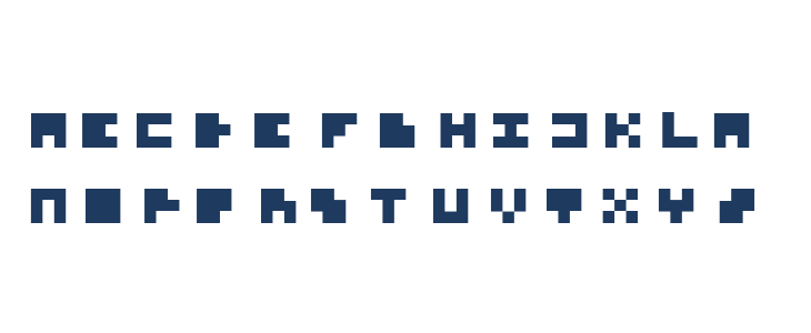 olas font irregular Lowercase