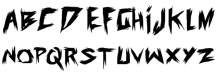 old evils Font LOWERCASE