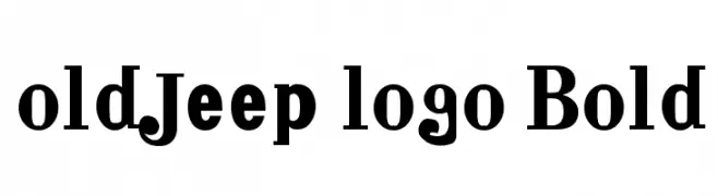 old jeep logo Bold  Descarca Fonturi Gratis