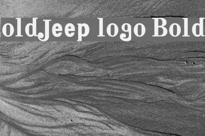 old jeep logo Bold Font examples