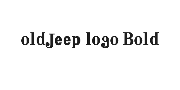 old jeep logo Bold Logo