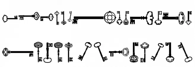 old retro keys tfb Font LOWERCASE