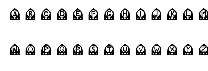 old time radio Font LOWERCASE