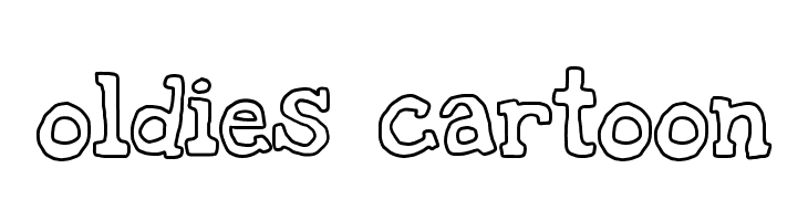 oldies cartoon  les polices de caractères gratuit tlcharger
