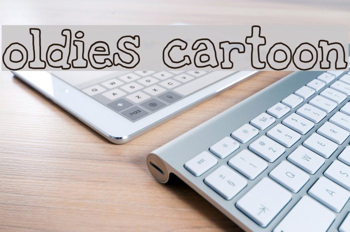oldies cartoon Font examples