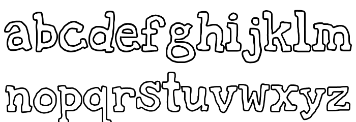 oldies cartoon Font LOWERCASE