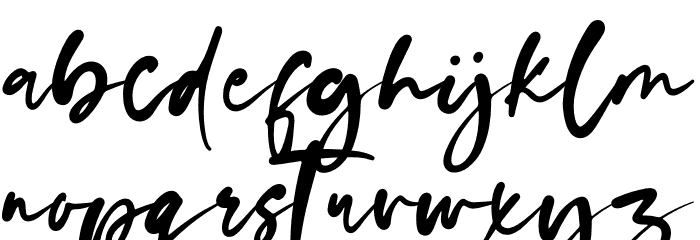 olive Font LOWERCASE