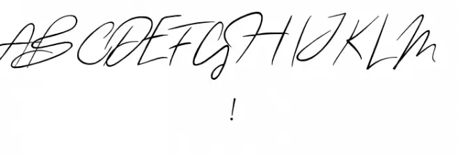 oliver quin Regular Font OTHER CHARS