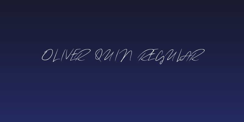 oliver quin Regular Social Header