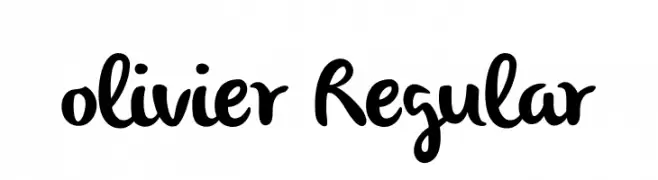 olivier Regular  フリーフォントのダウンロード