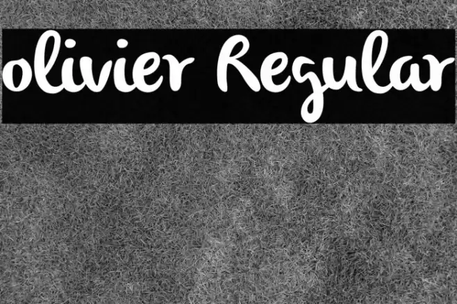 olivier Regular Font examples
