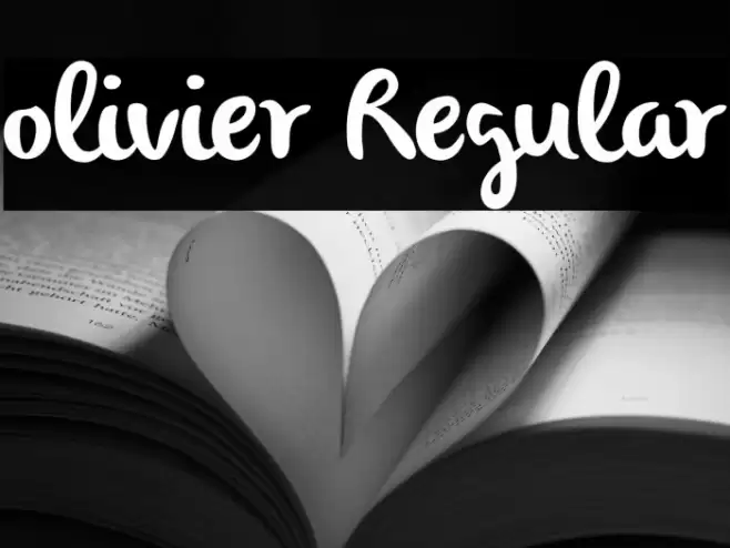 olivier Regular Font examples