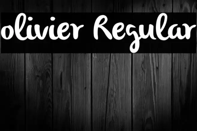 olivier Regular Font examples