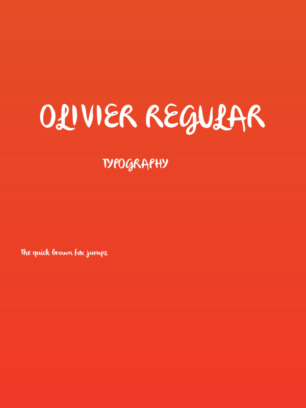 olivier Regular Poster