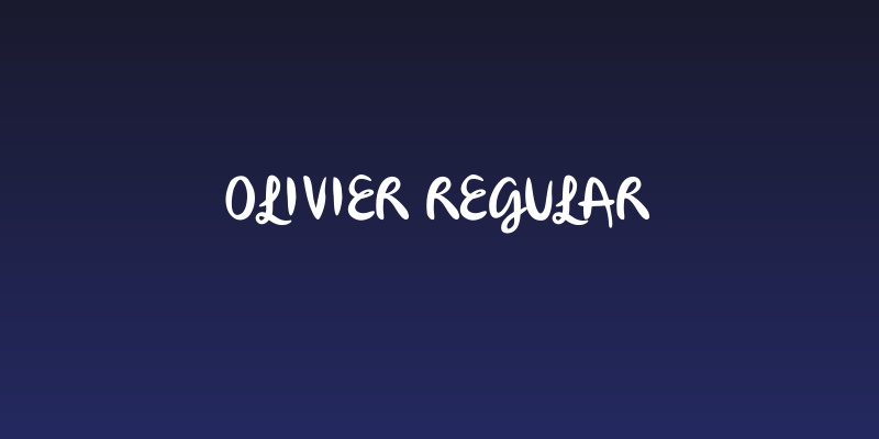 olivier Regular Social Header