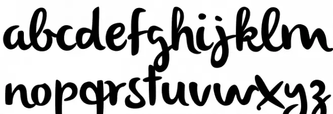 olivier Regular Font LOWERCASE