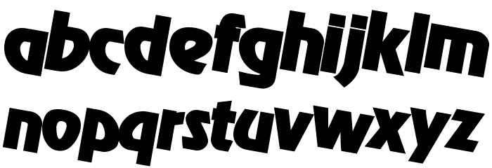 OMEGA Boldo Rocko Font LOWERCASE