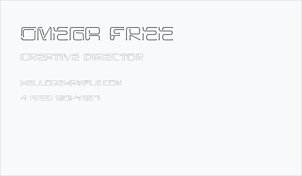 OMEGA FREE Business Card
