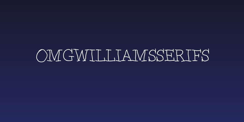 OMGWilliamsSerifs Social Header
