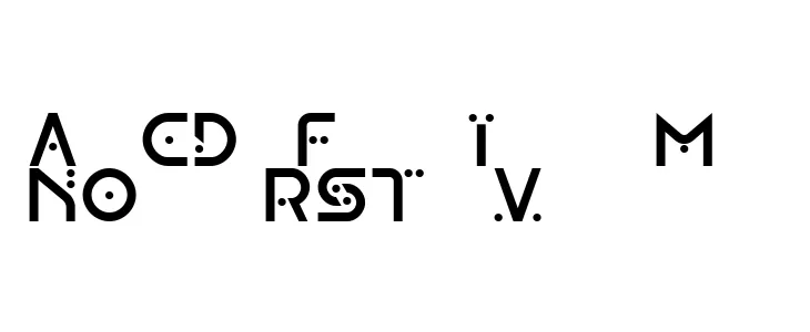 OMICRON VARIANT Caratteri MAIUSCOLE