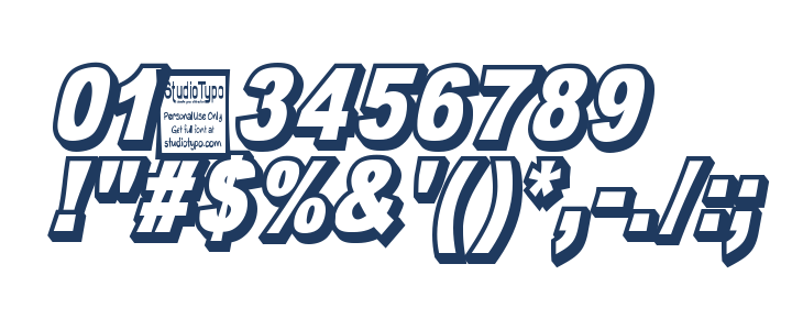 OMNIBLACK Outline Italic Other Characters